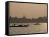 Fishermen on the Mekong River, Phnom Penh, Cambodia, Indochina, Southeast Asia-Robert Harding-Framed Stretched Canvas