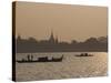 Fishermen on the Mekong River, Phnom Penh, Cambodia, Indochina, Southeast Asia-Robert Harding-Stretched Canvas