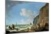 Fishermen on the Shore (An Approaching Storm)-George Morland-Mounted Giclee Print
