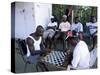 Fishermen Playing Checkers, Charlotteville, Tobago, West Indies, Caribbean, Central America-Yadid Levy-Stretched Canvas