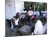 Fishermen Playing Checkers, Charlotteville, Tobago, West Indies, Caribbean, Central America-Yadid Levy-Mounted Photographic Print