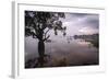 Fishermen Return at Dusk, Polonnaruwa Lake, Polonnaruwa, Sri Lanka, Asia-Charlie-Framed Photographic Print