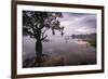 Fishermen Return at Dusk, Polonnaruwa Lake, Polonnaruwa, Sri Lanka, Asia-Charlie-Framed Photographic Print