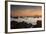 Fishermen's Boats Float Off the Coast of Praia Da Picinguaba, Ubatuba, Brazil-Alex Saberi-Framed Photographic Print