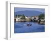 Fishermen's Houses, Boats and Weed Gatherers, Nha Trang, Vietnam, Indochina, Southeast Asia, Asia-Anthony Waltham-Framed Photographic Print