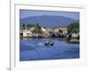 Fishermen's Houses, Boats and Weed Gatherers, Nha Trang, Vietnam, Indochina, Southeast Asia, Asia-Anthony Waltham-Framed Photographic Print