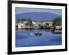 Fishermen's Houses, Boats and Weed Gatherers, Nha Trang, Vietnam, Indochina, Southeast Asia, Asia-Anthony Waltham-Framed Photographic Print