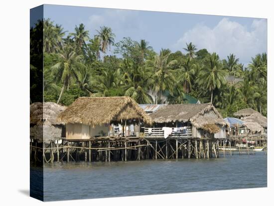 Fishermen's Stilt Houses, Pilar, Bicol, Southern Luzon, Philippines, Southeast Asia, Asia-null-Stretched Canvas