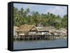 Fishermen's Stilt Houses, Pilar, Bicol, Southern Luzon, Philippines, Southeast Asia, Asia-null-Framed Stretched Canvas