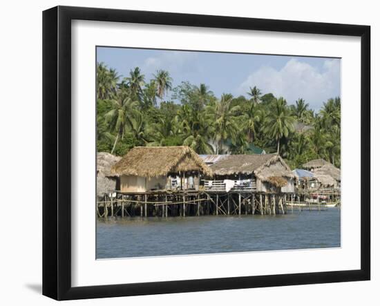Fishermen's Stilt Houses, Pilar, Bicol, Southern Luzon, Philippines, Southeast Asia, Asia-null-Framed Photographic Print