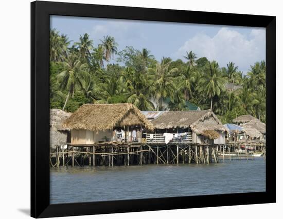 Fishermen's Stilt Houses, Pilar, Bicol, Southern Luzon, Philippines, Southeast Asia, Asia-null-Framed Photographic Print