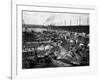 Fishermen's Terminal at Salmon Bay Photograph - Seattle, WA-Lantern Press-Framed Art Print