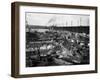 Fishermen's Terminal at Salmon Bay Photograph - Seattle, WA-Lantern Press-Framed Art Print