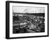 Fishermen's Terminal at Salmon Bay Photograph - Seattle, WA-Lantern Press-Framed Art Print