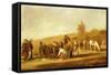 Fishermen Selling their Catch on the Beach (Oil on Canvas)-Pieter de Neyn-Framed Stretched Canvas