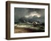 Fishermen Upon a Lee-Shore in Squally Weather-J. M. W. Turner-Framed Giclee Print