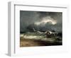 Fishermen Upon a Lee-Shore in Squally Weather-J. M. W. Turner-Framed Giclee Print