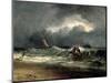 Fishermen Upon a Lee-Shore in Squally Weather-J. M. W. Turner-Mounted Giclee Print