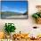 Fishermen walking along a shingle beach next to the trout-filled Puelo River in Northern Patagonia,-Alex Robinson-Framed Stretched Canvas displayed on a wall