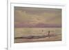 Fishermen Working at Sunset, 1868-71 (W/C on Paper)-Henry Moore-Framed Giclee Print