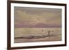 Fishermen Working at Sunset, 1868-71 (W/C on Paper)-Henry Moore-Framed Giclee Print