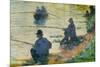 Fishermen-Georges Seurat-Mounted Premium Giclee Print