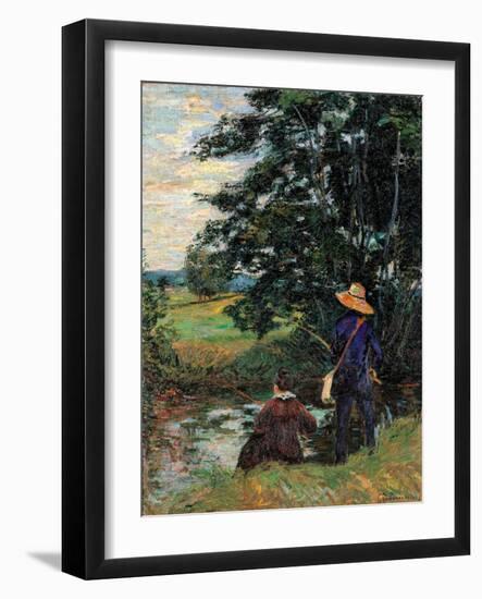 Fishermen-Jean-Baptiste-Armand Guillaumin-Framed Art Print