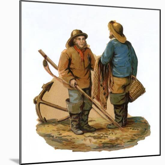 Fishermen-null-Mounted Art Print