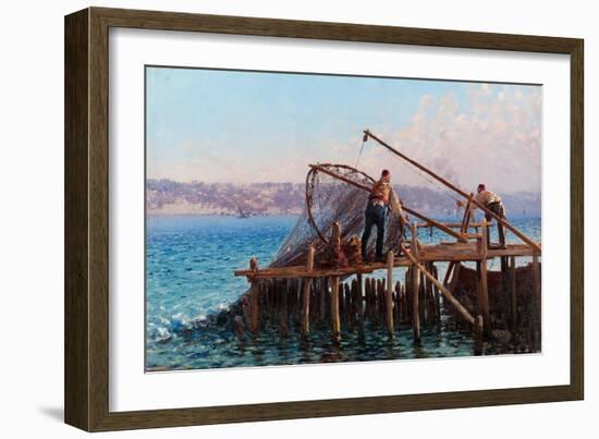 Fishermen-Fausto Zonaro-Framed Giclee Print