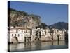 Fishermens Houses, Cefalu, Sicily, Italy, Europe-Martin Child-Stretched Canvas