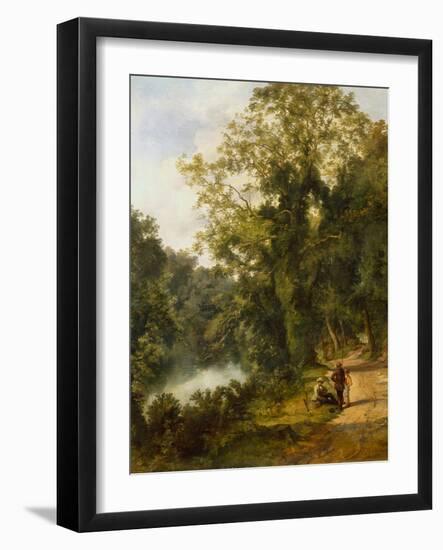 Fishermens Tales, 1853-Thomas Creswick-Framed Giclee Print