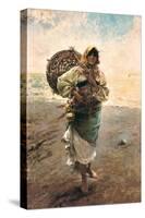 Fisherwoman, 1885-Rafael Senet-Stretched Canvas