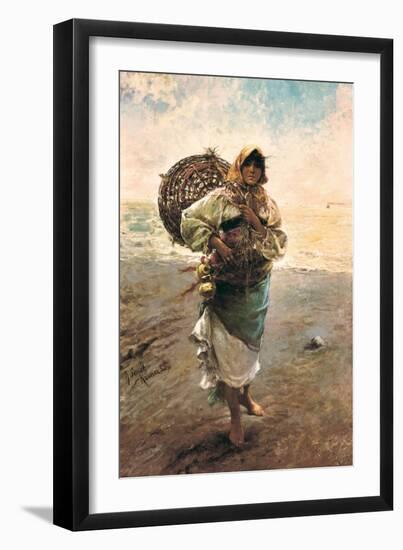 Fisherwoman, 1885-Rafael Senet-Framed Giclee Print
