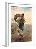 Fisherwoman, 1885-Rafael Senet-Framed Giclee Print