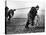 Fisherwomen from Newbiggin, Northhumberland, England Hauling up the Boats 1930s-null-Stretched Canvas