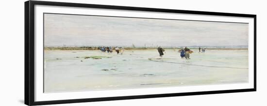 Fisherwomen on the Shore-James Webb-Framed Giclee Print