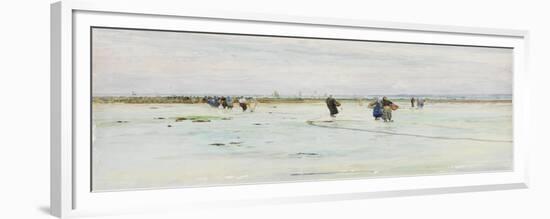 Fisherwomen on the Shore-James Webb-Framed Giclee Print