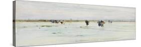 Fisherwomen on the Shore-James Webb-Stretched Canvas