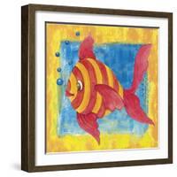 Fishes Colors 01-Maria Trad-Framed Giclee Print
