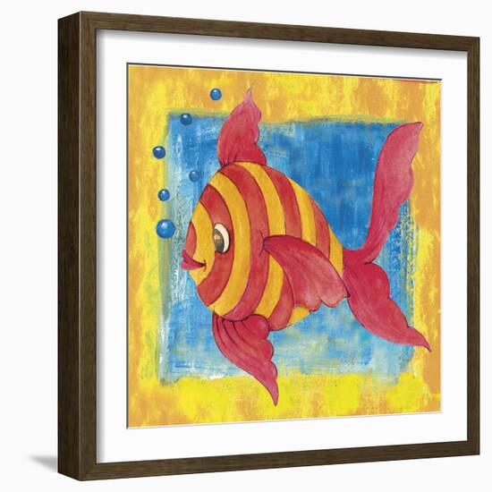 Fishes Colors 01-Maria Trad-Framed Giclee Print