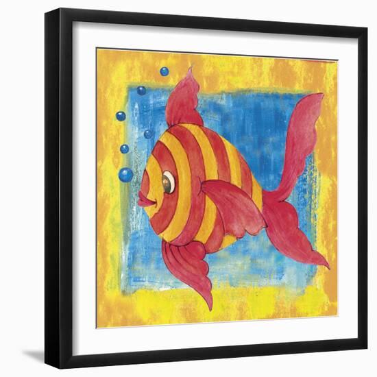 Fishes Colors 01-Maria Trad-Framed Giclee Print