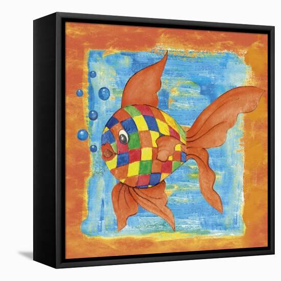 Fishes Colors 03-Maria Trad-Framed Stretched Canvas