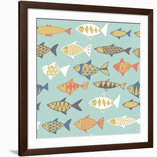 Fishes Decorative-Tasiania-Framed Art Print