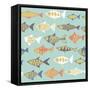 Fishes Decorative-Tasiania-Framed Stretched Canvas