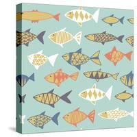Fishes Decorative-Tasiania-Stretched Canvas