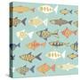 Fishes Decorative-Tasiania-Stretched Canvas