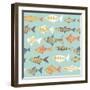 Fishes Decorative-Tasiania-Framed Art Print