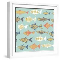 Fishes Decorative-Tasiania-Framed Art Print
