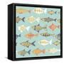 Fishes Decorative-Tasiania-Framed Stretched Canvas