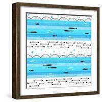 Fishes in the Sea-Laurence Lavallee-Framed Giclee Print